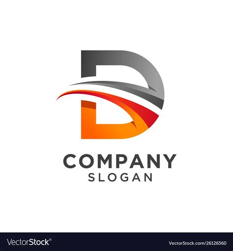 creative letter d design.
